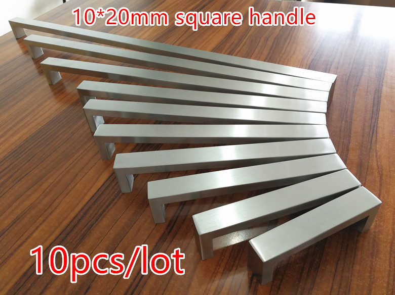 Woodworking Quote - 10 unidades/lote, tirador de puerta cuadrado