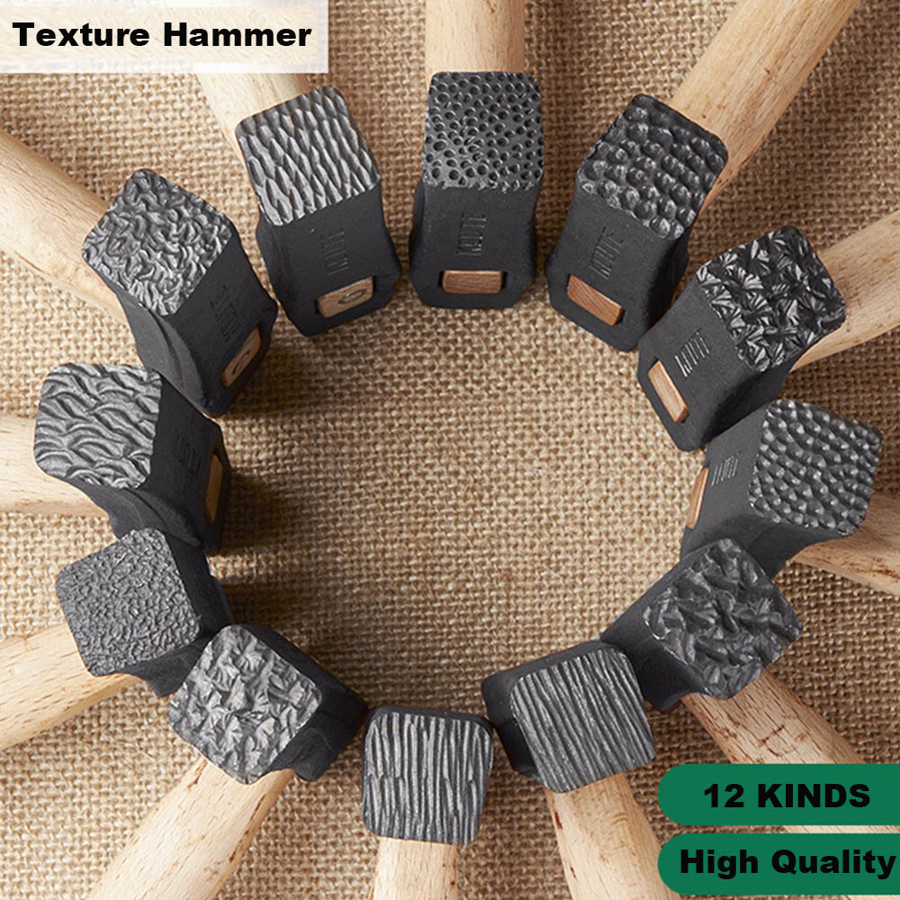 Wooden Mallet Carving - Martillo de texturización para joyería con