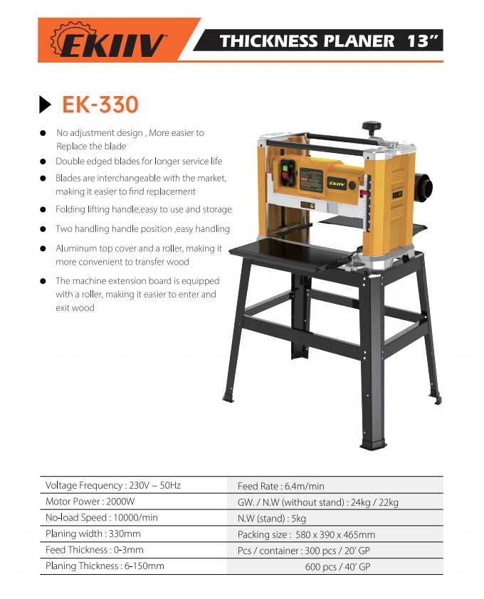Máquina cepilladora y regruesa - Woodworking Thicknesser reseña y precio