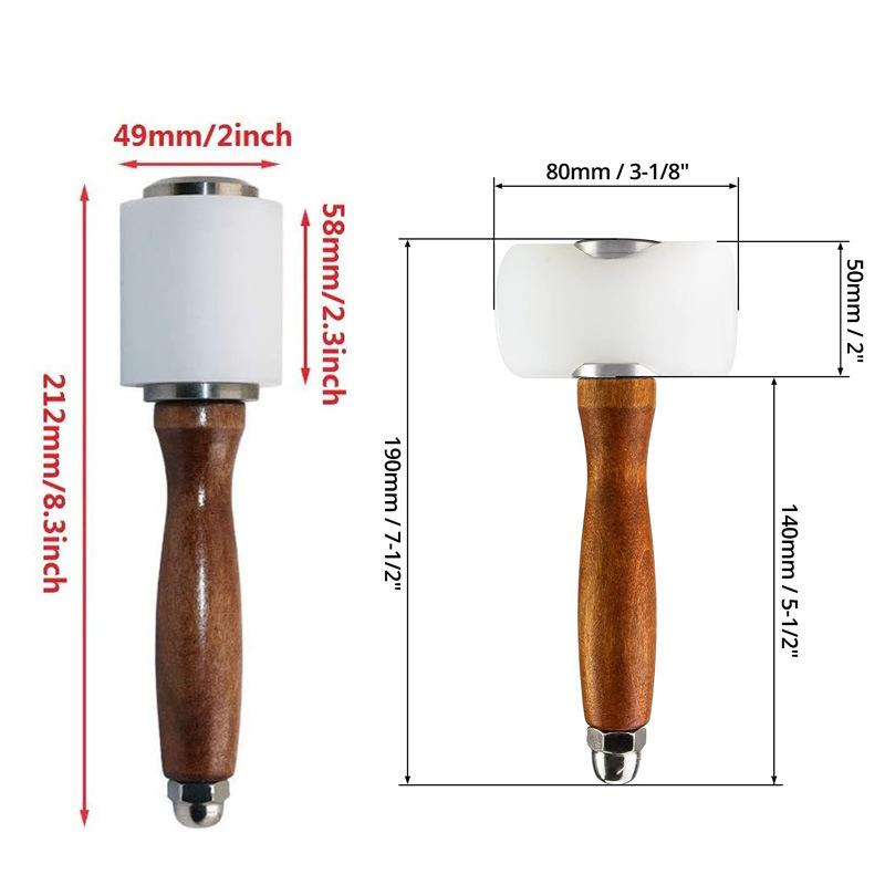 1 pieza Martillo de cuero para - Wooden Mallet Carving reseña y precio